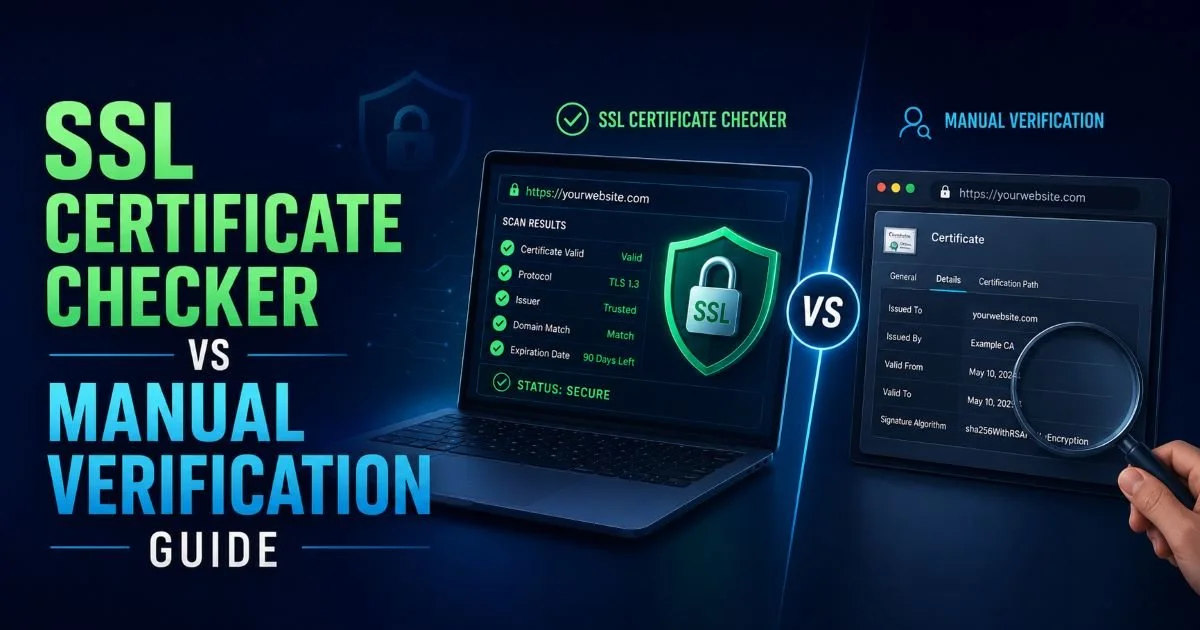 SSL Certificate Checker vs Manual Verification Guide